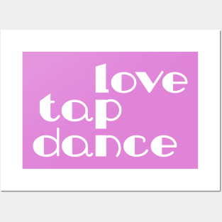 Love Tap Dance White by PK.digart Posters and Art